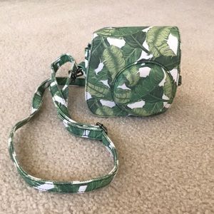 Palm leaf Fuji film instax mini 8 bag